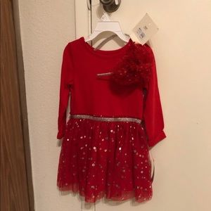 NWT Red Dress with HeadBand